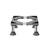 Qianly Socle Machine à Laver Antidérapant Base Lave-Linge Acier Inoxydable Support Laveuse-Sécheuse pour Maison, Pieds D Éléphant Surélevés en Acier Inoxydable Hauteur Totale 20-23cm Double Tube