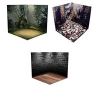 Qianly Solution de Rangement Miniature pour Figurines et Poupées - Ensemble de Décor