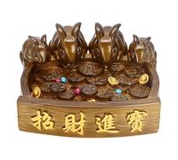 Qianly Statuette D'animal, Figurine, Décoration de Table Ou de Bureau, Cadeau En Résine, Ornement pour La Maison, Le Bureau Ou Le Salon de Thé.