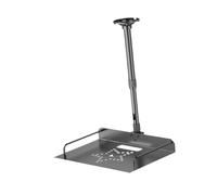 Qianly Support de Plafond avec Plateau pour Projecteur/caméra, Hauteur Réglable, Support de Solide pour Mur et Plafond, Hauteur 30cm à 60cm