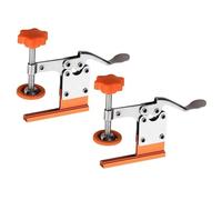 Qianly Support de Serrage Menuiserie Pince de Fixation Bois Polyvalente Mécanisme à Pression Rapide Aluminium Résistant Adapté aux Travaux de Réparation et, 2 Pièces