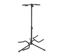 Qianly Support Double pour Guitares avec Support de Manche pour Deux Instruments, Solution de Rangement sur Trépied pour Guitares Acoustiques et Classiques