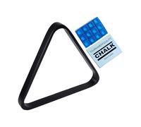 Qianly Support Triangulaire pour Boules de Billard, Support pour Boules de Billard, Support pour Boules de Pool pour Jeux D'intérieur, Noir