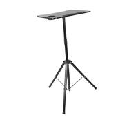 Qianly Support Tripode Repose-Ordinateur Ordinateur DJ Plateau Bois Fer Réglable Tablette Pliable Convient à Soirée Bureau Présentation Maison, 1.8 Mètres