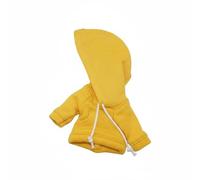 Qianly Sweat à Capuche pour Poupée OB11 Miniature 1 12 Veste Pull Capuche Poche Cordons Tissu Épais Fermeture Dos Adapté aux Expositions Photographie Personnalisation Présentation , Jaune