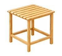 Qianly Table D'appoint Rectangulaire Étroite Étagère Rangement Compact Rack Rangement Rectangulaire Stable Meuble pr Balcon, Angle Lecture, Bois