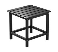 Qianly Table D'appoint Rectangulaire Étroite Étagère Rangement Compact Rack Rangement Rectangulaire Stable Meuble pr Balcon, Angle Lecture, Noir