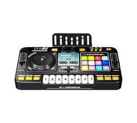 Qianly Table de Mixage DJ pour Enfants, Platine Vinyle, Contrôleur DJ, Jouet Musical avec Effets Lumineux, éducatif et Interactif, En Polypropylène (PP), Sans Micro
