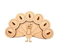 Qianly Tableau Sensoriel Interactif En Bois pour Enfants - Jeu éducatif, Paon