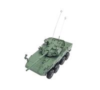 Qianly Tank Modèle Miniature Kit Véhicule Blindé Jeu Char Chenillé à Assembler Matériau PP Fonction Simulation Adapté Collection Entrepr, VERT