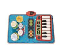 Qianly Tapis d’éveil Piano Pliable | Conception Interactive sensoriel, Tapis D'éveil Musical, pr École Maternelle, Pits, Bébés