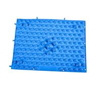 Qianly Tapis de Massage pour Les Pieds Plaque D'Acupression Tapis Sensoriel En TPE Antidérapant pour Enfants et Adultes à La Maison Salle Sensorielle, Bleu