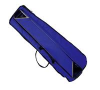 Qianly Tenor Trombone Sac de Transport pour Trombone Ténor avec Compartiment Accessoires Étui Instrument de Musique Gig Bag Tissu Oxford Rembourrage Épais, Bleu