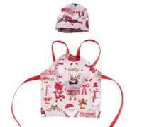 Qianly Tenue Cuisinier Miniature Créatif Ensemble Tablier Cvre-Chef Chef Polyvalent pr Décoration D'étagère , Bonhomme