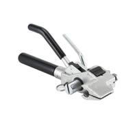 Qianly Tenur en Acier Dispositif Tension à, Modèle LQA-6, Tendeur Manuel Pour Feuillard Inox, Poignées Noires Et Levier Métallique Argenté.