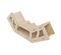 Qianly Tunnel en Bois pour Hamster, Maison Polyvalente, 30 Cm X 7,7 X 12 Cm, 3 Sections
