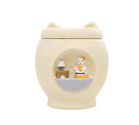Qianly Urne commémorative Urne Holder Small Ash Urn Keepsake for Rabbits Cats Chiens, Chat