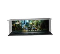 Qianly Vitrine LED à L'échelle 1:64 Représentant Un Parking Miniature, Idéale pour Le Rangement de Modèles Réduits de Voitures. Coffret de Rangement pour, Croix