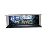 Qianly Vitrine LED à L'échelle 1:64 Représentant Un Parking Miniature, Idéale pour Le Rangement de Modèles Réduits de Voitures. Coffret de Rangement pour, Centre-ville