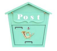 QIANMEI Boite aux Lettres normalisée Boîte aux Lettres Postale Murale Domestique extérieure Villa Jardin Porte de la Maison décorative La boîte aux Lettres de la Maison Peut être verrouillée