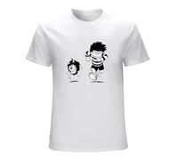 Qianqianzhi Dennis The Menace Retro Comic Book UK Gnasher Cool 50S 60S 70S 80S 90S White XXL