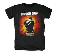 Qianqianzhi Hot Green Day 21st Century Breakdown Album T ShirtVtg Green Day Shirt DA06181 Black M