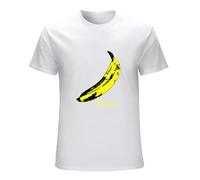 Qianqianzhi Men's Andy Warhol Banana T-Shirts White M