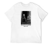 Qianqianzhi Men's Charlie Chaplin The Kid Poster T-Shirts White 3XL