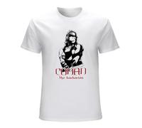Qianqianzhi Men's Conan The Barbarian Sword Swinging Mens Schwarzenegger Film Movie T-Shirts White M