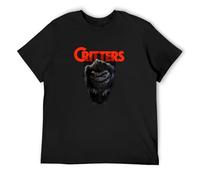 Qianqianzhi Men's Critters Cult Sci-FI Comedy Horror T Shirt Black 3XL