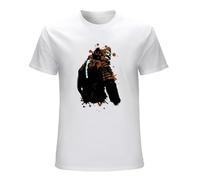 Qianqianzhi Men's Dead Space 3 Black T-Shirts White S