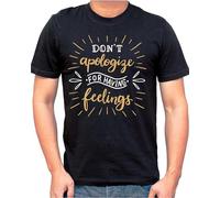Qianqianzhi Men's Dont Apologize for Having Mens Slim Fit Mens Funny Loving Slogans Novelty Cotton Gift31729 T-Shirts Black 3XL