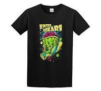 Qianqianzhi Men's Enter Shikari Brain Cartoon Head Band T-Shirts Black M