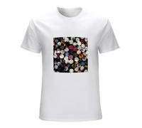 Qianqianzhi Men's Four Tet There is Love in You T-Shirts White L