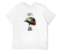 Qianqianzhi Men's Full Metal Jacket Stanley Kubrick Movie Poster Huge Print (S - 3XL) T-Shirts White 3XL