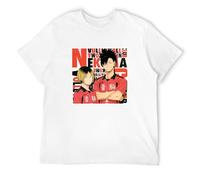 Qianqianzhi Men's Haikyuu !! Kuroo Tetsurou Kozume Kenma T-Shirts White XL