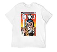 Qianqianzhi Men's Lightn One Armed Wolf Comic Sekiro T-Shirts White XL