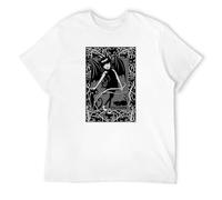 Qianqianzhi Men's Men Emily The Strange Night Walker -RT S T-Shirts White 3XL