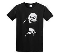 Qianqianzhi Men's Men's Black Nosferatu Vampire Hammer Horror Cult Goth Punk Cotton T Shirt Black L