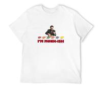Qianqianzhi Men's Monk Im Monk Ish Licensed Classic TV Show Adrian Monk T-Shirts White XL