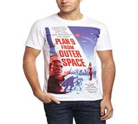 Qianqianzhi Men's Plan 9 from Outer Space T Shirt T-Shirts White 3XL