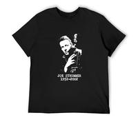 Qianqianzhi Men's Rou Joe Strummer T-Shirts Black XXL