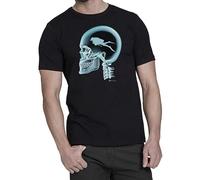 Qianqianzhi Men's Scuba Diving on The Brain X Ray Mens Gift T Shirt T-Shirts Black L