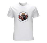 Qianqianzhi Men's Steve Vai 'Passion and Warfare' T-Shirts White M