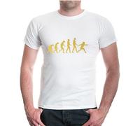 Qianqianzhi Men's The Evolution of Fencing T-Shirts White XL