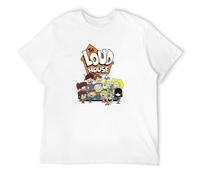Qianqianzhi Men's The Loud House T-Shirts White M