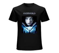 Qianqianzhi Men's Vems Underworld Evolution V1 Black Movie Poster T-Shirts Black XXL
