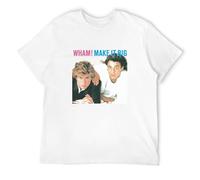Qianqianzhi Men's Wham! Make It Big Adult Pop Music T-Shirts White XL