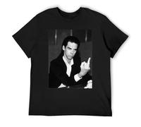 Qianqianzhi Nick Cave Men T-Shirt Black L