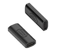 QIANRENON 240W USB4.0 C Femelle à Femelle Adaptateur Coupleur USB4.0 Type C 40Gbps Prises Extension Connecteur PD240W/50V Charge Prend 8K@60Hz 4K@120Hz Audio/vidéo, pour Connexion USB câble, 2Pcs